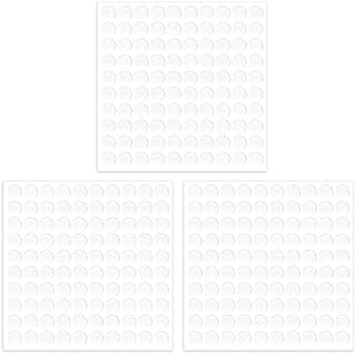 KINBOM 300pcs/10 Sheets Double Sided Adhesive Dots, Strong-Adhesion Clear Poster Putty Sticky Dots Adhesive Transparent Glue Point for Plastic Glass Wall Metal Wood Ceramic (0.4inch Diameter)