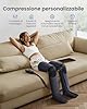 RENPHO Massaggiatore Gambe a Compressione d’Aria per Massaggiare e Rilassare Polpacci e Cosce, 6 Modalità & 5 Intensità, Massaggio Gambe a Copertura Totale 360°, Regalo Uomo & Regalo Donna