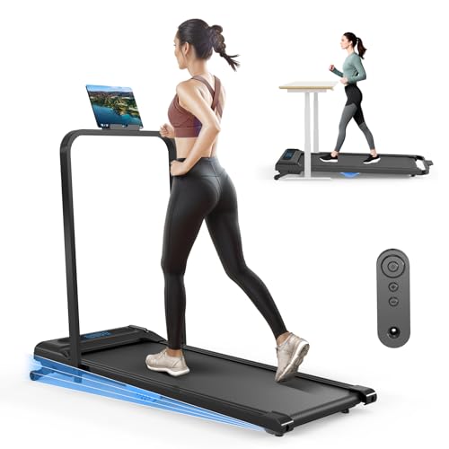 MODIDA 3-in-1 Foldable Treadmill for Home, Portable Walking