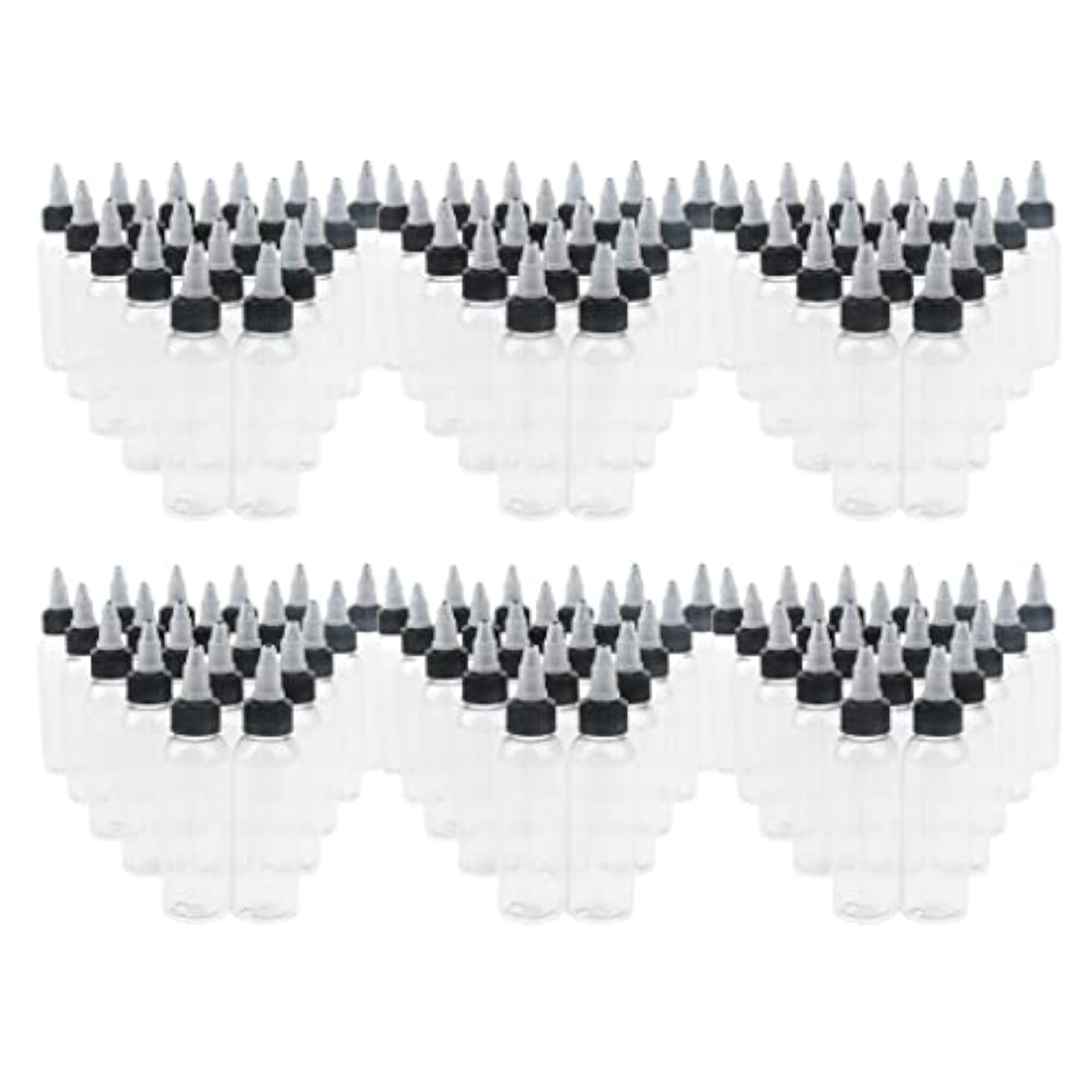 120 Pcs Empty ABS Squeeze Bottles with Twist Top Cap, 60ml