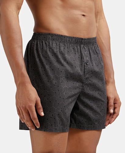 Image of Jockey 8222 Men's Super Combed Mercerized Cotton Woven Printed Inner Boxers with Ultrasoft and Durable Inner Waistband (Pack of 2)