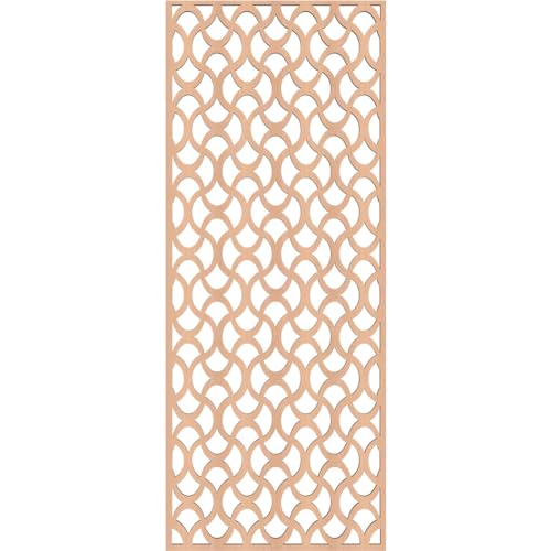 Image of Resort Decorative Pierced Fretwork Wood Wall Panels, 15 3 /8 inchW x 39 3 /8 inchH x 3 /8 inchT, Alder