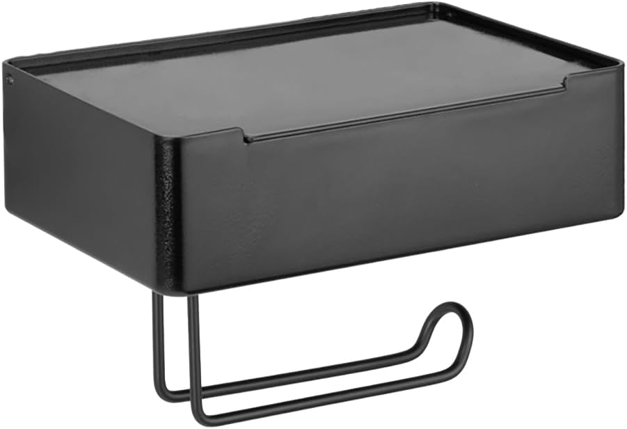 Porta Lenços e Papel Higiênico Arthi | Design Moderno Funcional | Versatilidade Praticidade | Gancho Integrado | Fita 3M Instalação | Organização de Banheiro | Suporte para Celular | Acabamento Preto Porta Lenços e Papel Higiênico Arthi | Design Moderno Funcional | Versatilidade Praticidade | Gancho Integrado | Fita 3M Instalação | Organização de Banheiro | Suporte para Celular | Acabamento Preto