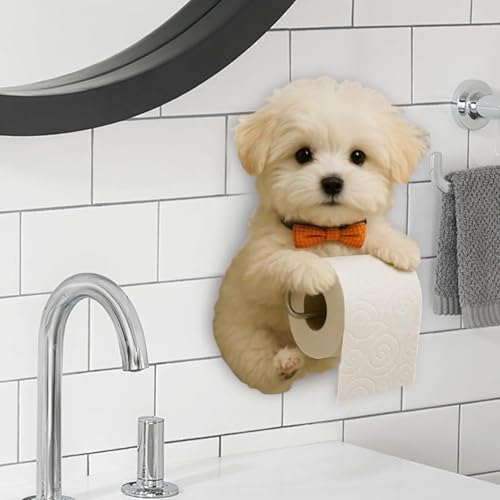Portarrollos de perro para pequeños espacios: la solución decorativa que ahorra espacio 4