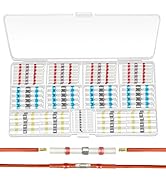 Ginsco 210 Pcs Solder Seal Wire Connector Kit 26-24 22-18 16-14 12-10 AWG Heat Shrink Butt Termin...