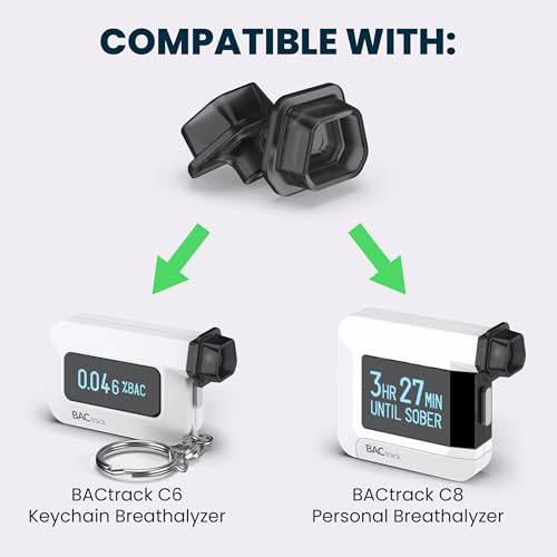 BACtrack C-Serie Mundstücke für Atemalkoholtester (20er Pack) | Kompatibel mit den Alkoholometern C6 und C8