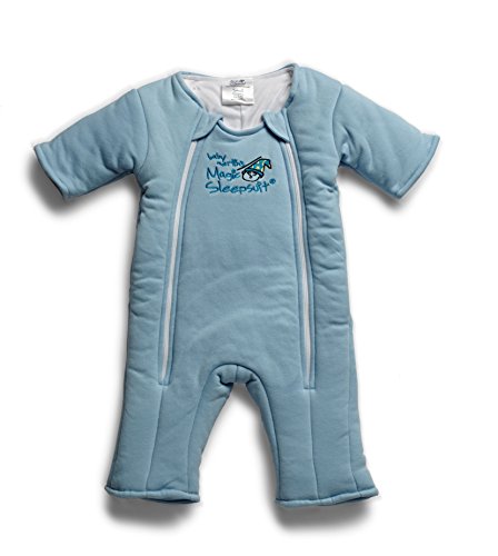 Baby Merlin's Magic Sleepsuit - Swaddle Transition Product - Cotton-Blue-3-6 Months