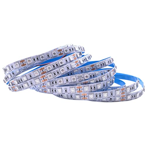 Topxcdz 12V 5M Uv Led Strip Light 5050 Smd 60Leds/M 395-405Nm Waterproof Ultraviolet Ray Purple Tape Lamp For Dj Fluorescence (Ip20 Not Waterproof) #TOP1
