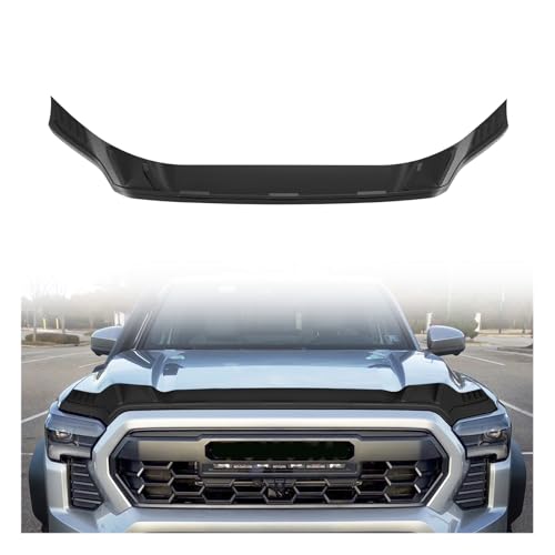 TripleAliners Hood Deflector Protector Compatible with 2024 2025 2026 Toyota Tacoma Accessories Hood Protector TPE Bug Deflector Shield Replacement