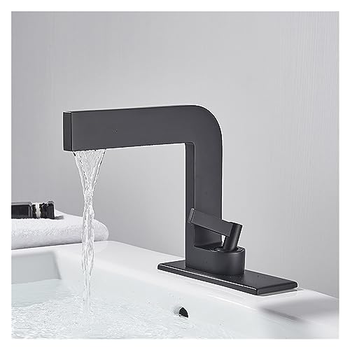 Robinet de vanité cascade anti-éclaboussures en laiton chrome - 5