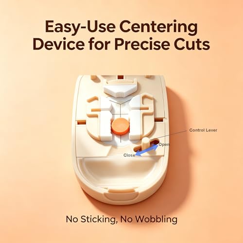 Image of Pill Cutter for Small Tiny and Large Pills, Dual Blade Pill Splitter for Clean and Precise Cuts into 1 /2, 1 /3, 1 /4, with Centering Device, Storage Organizer, Portable & Easy-Grip Design
