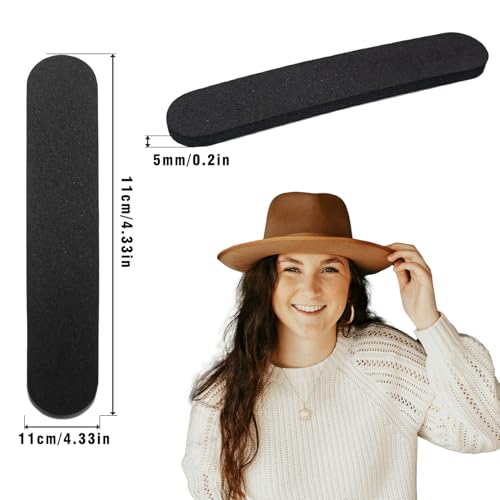Image of 10 Pack Hat Size Reducer, Hat Size Tape, Inserts Liner Foam Reducing Tape for Men and Women's Hats, Caps (10, Black)