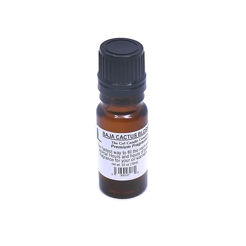 BAJA CACTUS BLOSSOM Premium Fragrance Oil in Amber Glass with Built in Dropper Diffusers and Burners 10 ML/.33 OZ.