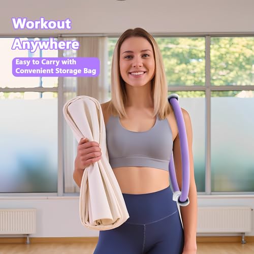 14" Pilates Ring - Magic Circle for Inner Thigh, Arm & Core Toning | Anti-Bend Foam Handles | Home Fitness Gear for Women - Image 3