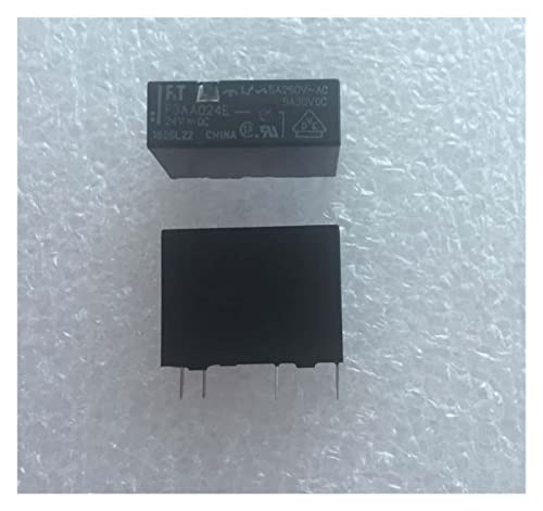 FAMoUsGoods relé 10 unids/Lote relé F3AA024E-HA FTR-F3AA024E F3AA024E HA 4PIN 5A 24VDC DC24V 24V (Size : 24V) Cover