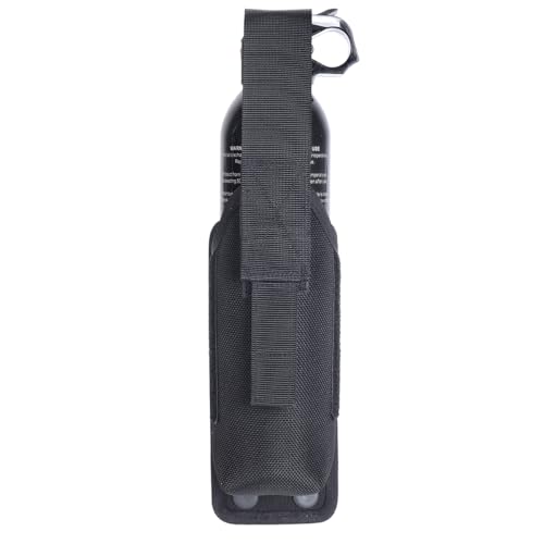 SdTacDuGe Drop Leg MK9 Pepper Spray Pouch, Drop Leg Water Bottle Holster Adjustable Thigh Pepper Spray Holder (MK9-BLACK)
