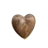 Wood Heart Shaped Tray, Natural