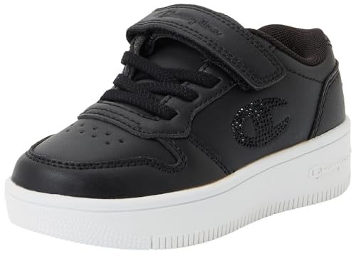 Chaussures Champion Fille pailletées avec plateforme Glitter G PS et look noir