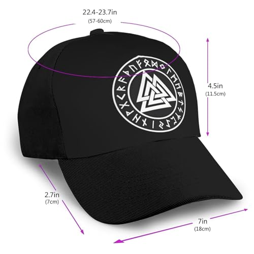 Vikings Norse Mythology Pagan Asatru Magical Rune Bonnets Curved Brim Mesh Baseball Cap Casual Sun Hat Unisex2