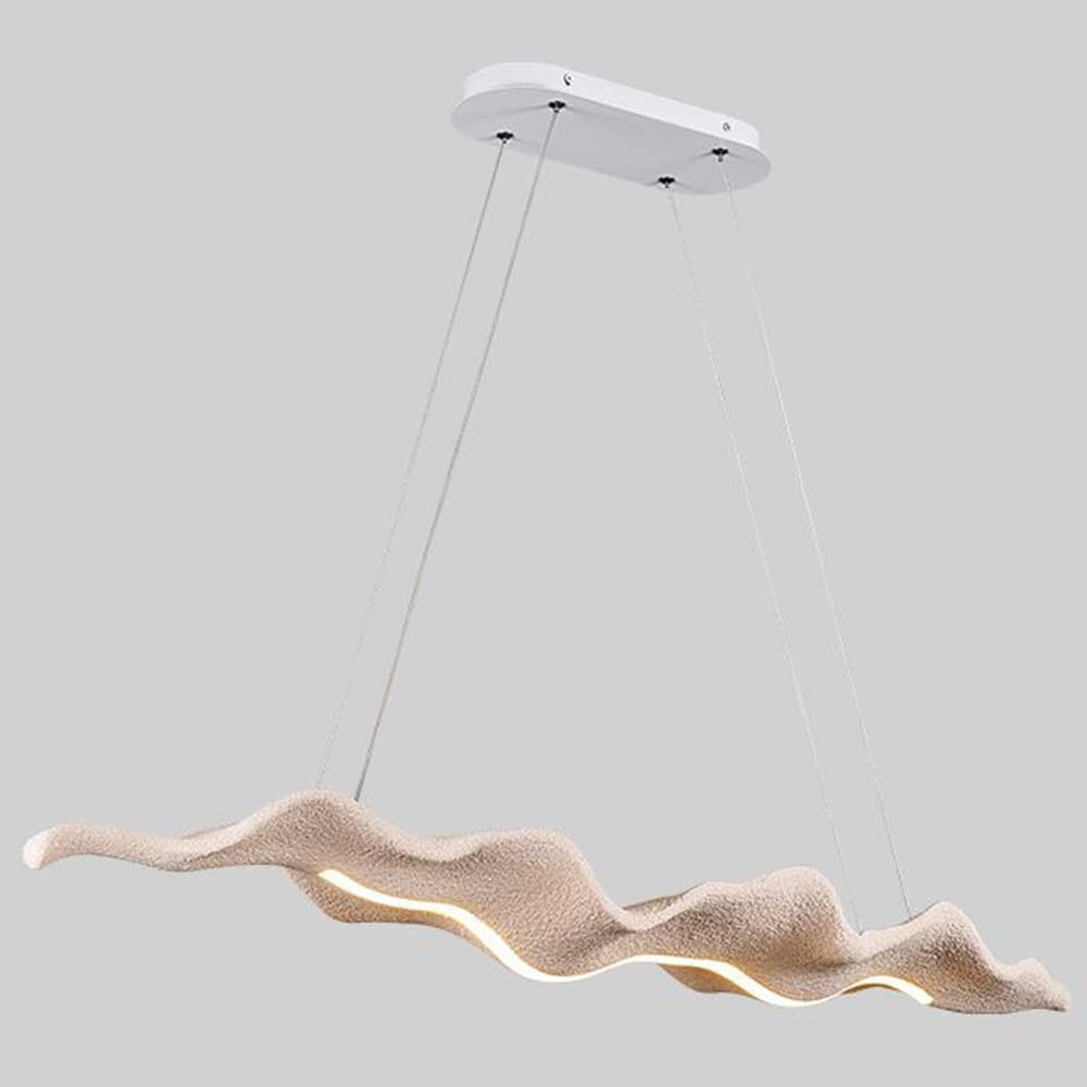 Lustre suspendu LED rétro en résine industrielle et réglable B 100 cm