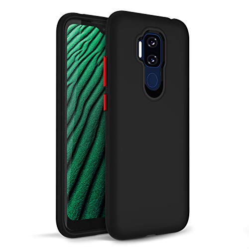 Phonelicious Att Maestro Plus, Cricket Influence Case Slim Phone Cover Dual Layer Hybrid Slim Fit Accessory for Girl Women Compatible with Cricket Influence (Black Slim)