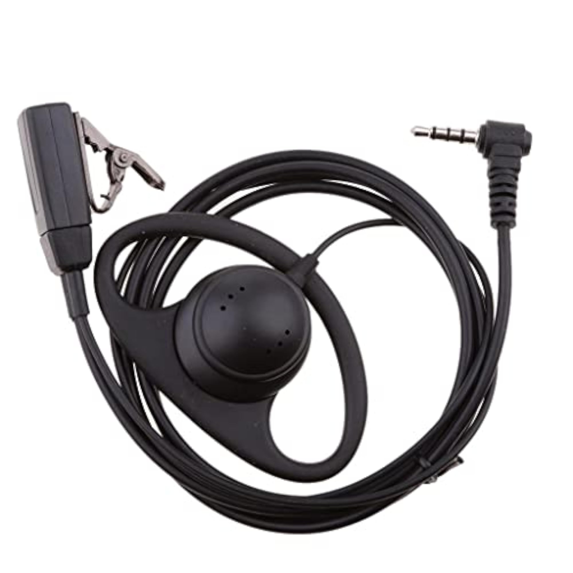 D-Shape Headset Earpiece with Mic for Yaesu Vertex Radio