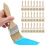 Ipetboom Beizpinsel und Malerpinsel 30 Stück Flachpinsel 45mm mit Holzgriff Geeignet für Mauerwerk Fassaden Holzschutz und Malwerkzeuge für Heimwerker