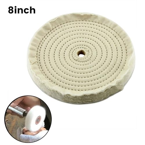 1Pc 8 Polegadas 200mm Polimento Polimento Roda Buff Pads Pano de Algodão Joias Polimento Moedor Pad