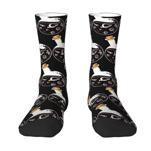 Medias De Compresion Botella Mid-Calf Calcetines De Senderismo Cómodos Sobre La Pantorrilla Cálidos Medias De Tubo Medio Para Running Uso Multiestación Trekking 40Cm