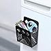 Magnetic Pen Holder, Mesh Metal Strong Magnet Dry Erase Marker Holder Pencil Organizer Small Items Basket for Refrigerator, Whiteboard, Locker Accessories-Black