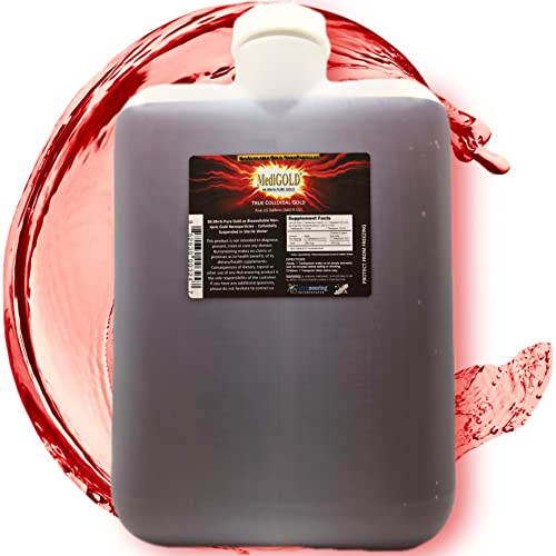 MediGOLD True Colloidal Gold Dietary Supplement - 5 US Gallons in Opaque BPA-Free Plastic Carboy