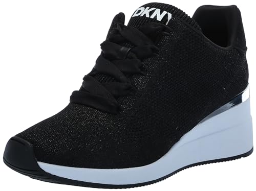 DKNY Parks Lace Up Sandale à talon compensé beige pour femme chic