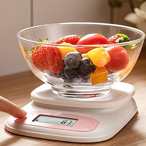 Balance de cuisine multifonction blanche en acier inoxydable, taille : 12 cm x 16 cm, 1 balance