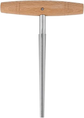 Qyyq Violin Reamer, Violin/Viola Steel Peg Hole Reamer With Wooden Handle Luthier Repair Tool For 3/4 4/4 Violin Guitar Peg Reamer Violin Reamer Violin #TOP4