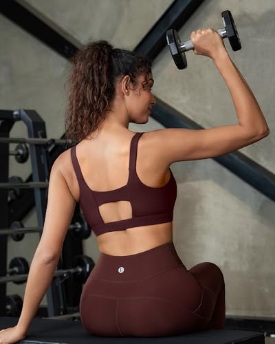 Image of RUNNING GIRL Sports Bra for Women High Support, Molded Cup Supportive High Impact Sports Bras with Sewn in Pads