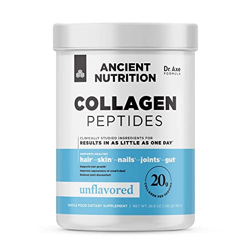 Ancient Nutrition Collagen Peptides, Collagen Peptides Powder, Unflavored Hydrolyzed Collagen, Supports Healthy Skin, Joints, Gut, Keto And Paleo Friendly, 38 Servings, 20G Collagen Per Serving… #TOP7