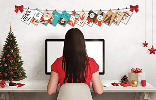 Better-Office-Products-Christmas-Holiday-Greeting-Card-Set-100-Pack-4-x-6-Inch-12-Assorted-Custom-Illustrative-Designs-Blank-Inside-Complete-with-Envelopes-100-Christmas-Cards-Set