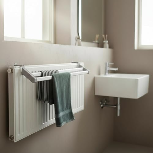 Séchoir à linge double rangée extensible ajustable 3 Pagen 5x14x105cm