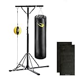 BODYMAKER(ボディメーカー) ファイティングスタンド4セット 150cm ジム ドラム 空手 サンドバッグ キックボクシング 吊り下げ 格闘技 パンチ スタンド 武道 ボクサー キック スタンドセット ゴムマット トレーニングマットセット