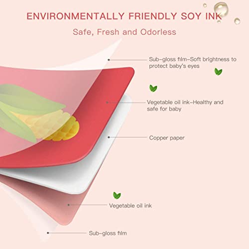 Beiens High Contrast Baby Flashcard, 80 Pcs 160 Page Black White Colorful Visual Stimulation Learning Activity Card For Babies Ages 0-3-6-12-36 Months, 5.5'' X 5.5'' Newborn Infants Toys Gift #TOP6