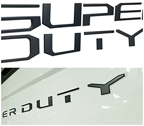 Manfox Tailgate Insert Inlays Letters Emblems Compatible For 2017 2018 2019 With Strong Adhesive & 3D Raised Decal Letters Inserts Accessories (Matte Black) #TOP2