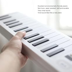 Piano Pliable à 61 Touches, Clavier de Piano Portable en Plastique écologique Non Toxique et Résistant à l’usure pour la Pratique des Débutants - Les Beatles, Paul McCartney, John Lennon, RIngo Starr, George Harrison Piano Pliable à 61 Touches, Clavier de Piano Portable en Plastique écologique Non Toxique et Résistant à l'usure pour la Pratique des Débutants – Image 2