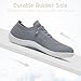 VXGGVX Womens Barefoot Shoes Non Slip Barefoot Tennis Running Shoes Zero Drop Breathable Walking Gym Workout Minimalist Fashion Sneakers Wide Toe Box Light Gray 10