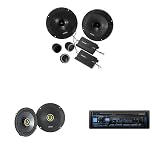 Alpine UTE-63BT Mech-Less Digital Media Receiver with Bluetooth® Wireless Technology+ Kicker CSS654 6.5" Component Speakers + Kicker 43CSC654 6.5" Coax