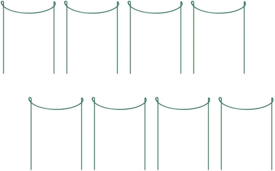 8pcs Plant Support Frame Climbing Plants Cucumber cage Vine Climbing Stand Support Ring cage Supports Cucumbers Peony DIY Support Iron Potted Orchid