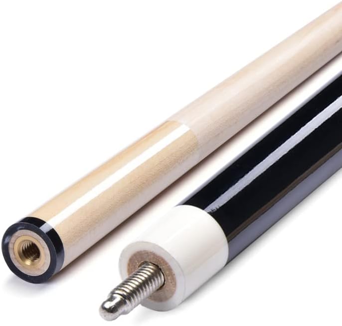 Pool Cue Billiard Stick Cue Tips 1/2 Cue with Hard Shell Standard Balance Completely Flat Surface No Painting Process Billiard Accessories, 12.75 Club Head High-Grade Billiard Cue EIIDJFF 230202(Color