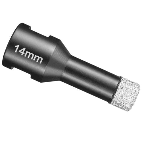 6-14mm forets diamantés M14 filetage couronne porcelaine carreaux de céramique forets granit marbre scie cloche pour meuleuse d'angle (Color : 14mm)