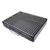 Kisangel Tragbarer Holzkohlegrill aus Robustem und Rostfrei Praktischer Campinggrill für Outdoor...