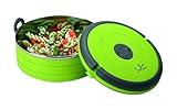 Acero inox 201 Jata Hogar Porta ALIMENTO, Acero Inoxidable, Verde, 2 cm