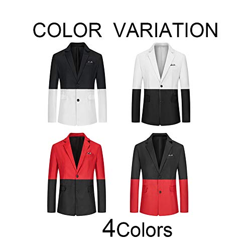 YFFUSHI Mens Casual Suit Blazer Jackets 2 Buttons Classic Fit Daily Sports Coat3